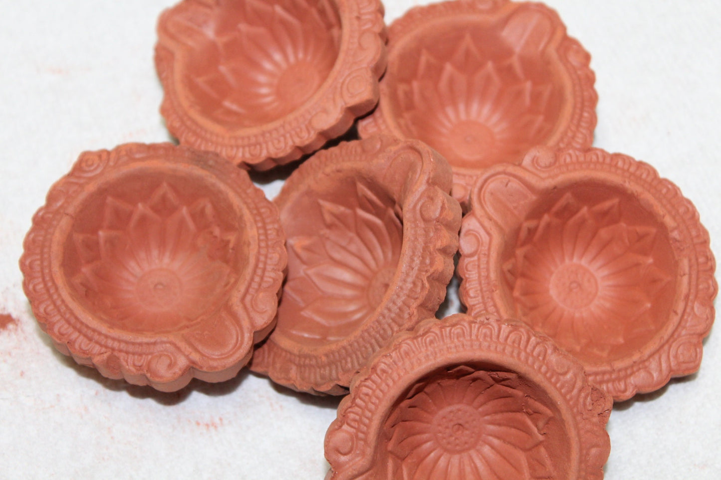 Indian Clay Diyas  - 200 gm