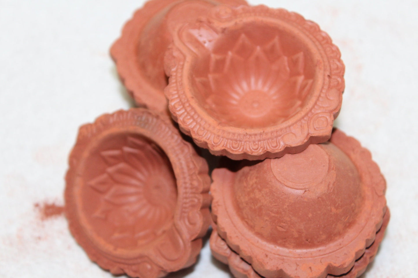 Indian Clay Diyas  - 200 gm