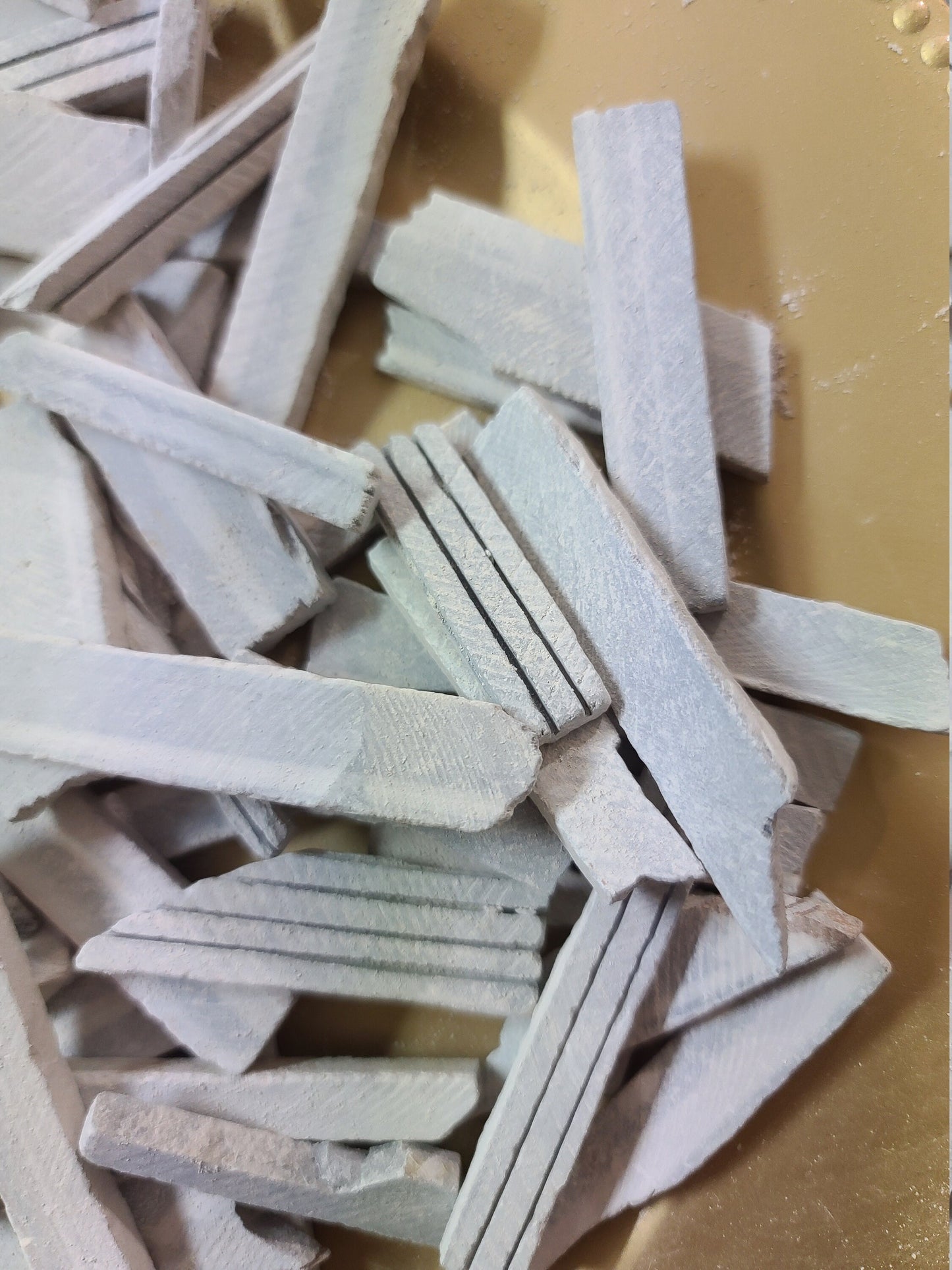 Broken BLACK Slate Bars(Very limited quantity available)  - 450 gm
