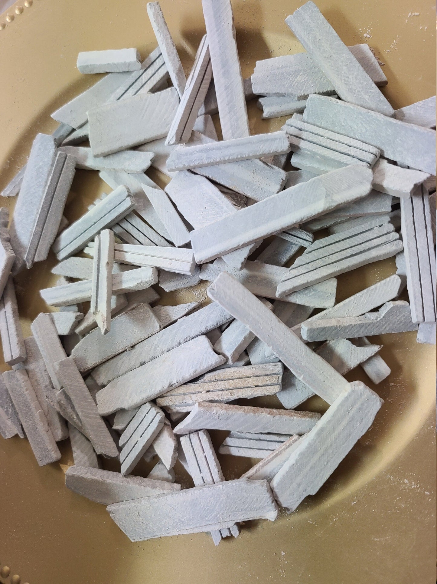 Broken BLACK Slate Bars(Very limited quantity available)  - 450 gm
