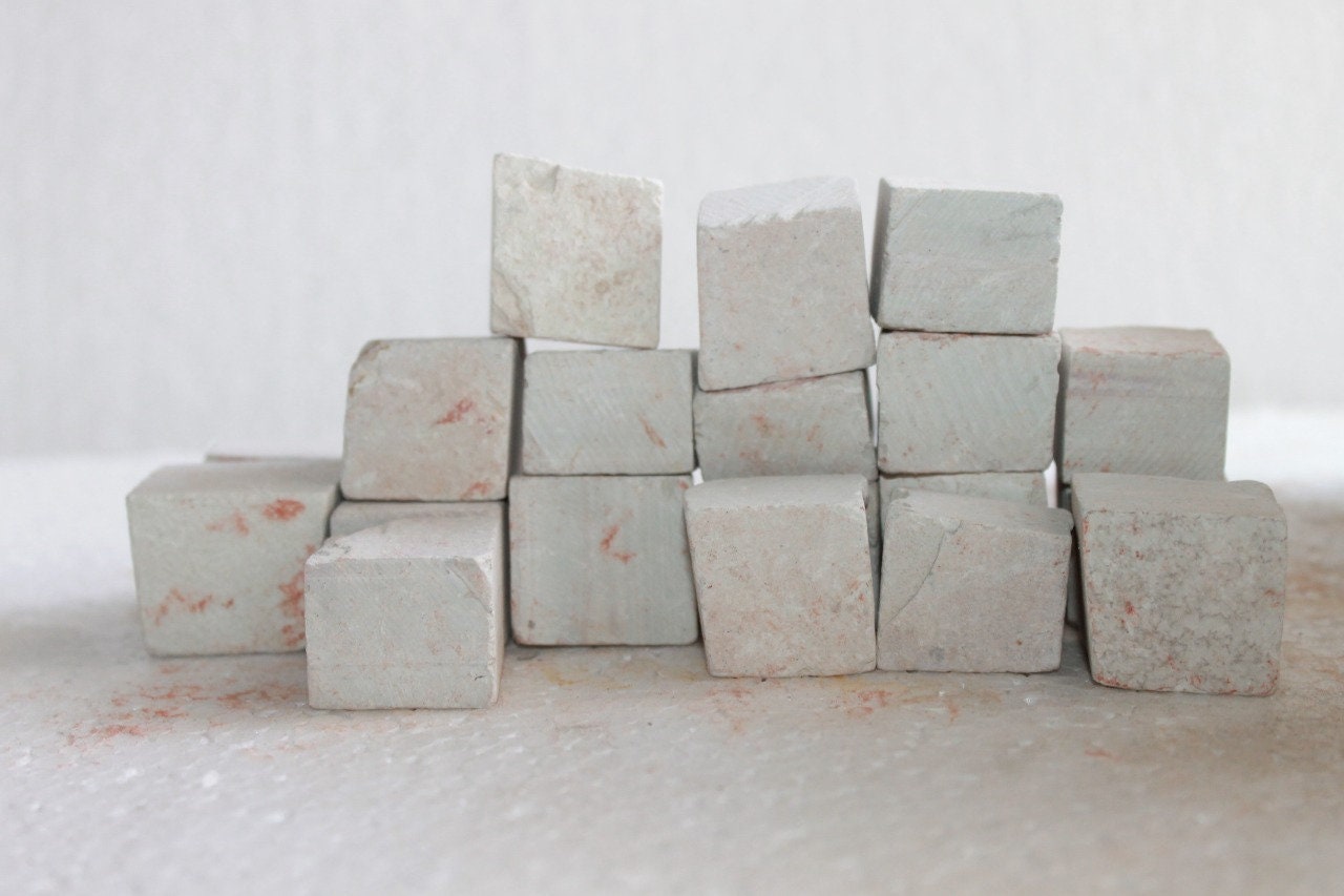 White Slate Cubes ---- New Item